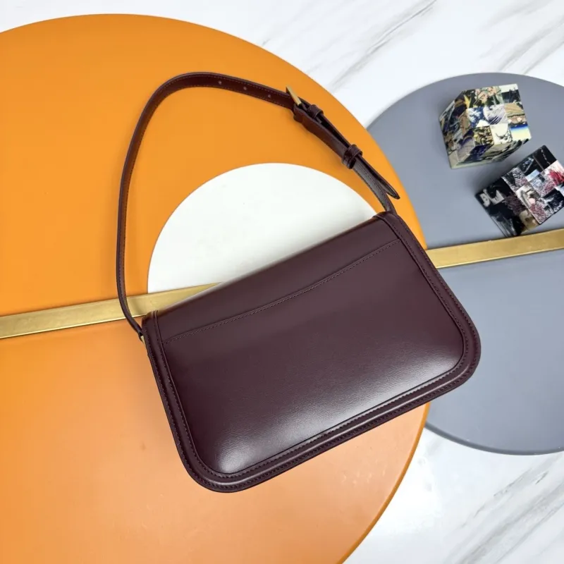 Alternative view of YSL Burgundy Leather Shoulder Bag 261