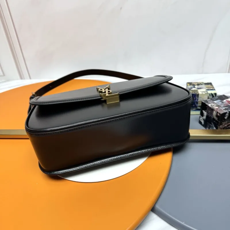 Alternative view of YSL Black Leather Shoulder Bag 262