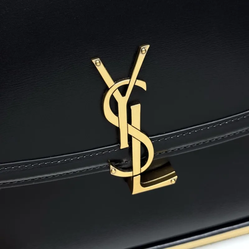 YSL Black Leather Shoulder Bag 262 - Image 5