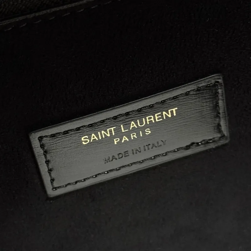 YSL Black Leather Shoulder Bag 262 - Image 8