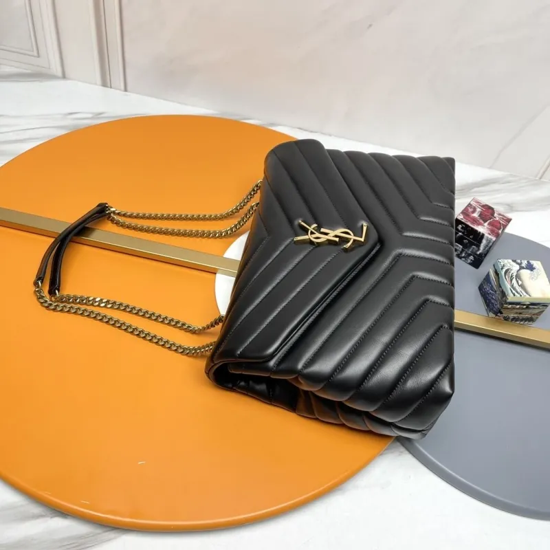 YSL Black Top Handle Bag 265 - Image 4