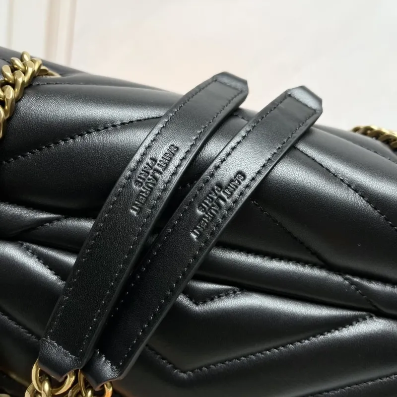 YSL Black Top Handle Bag 265 - Image 7