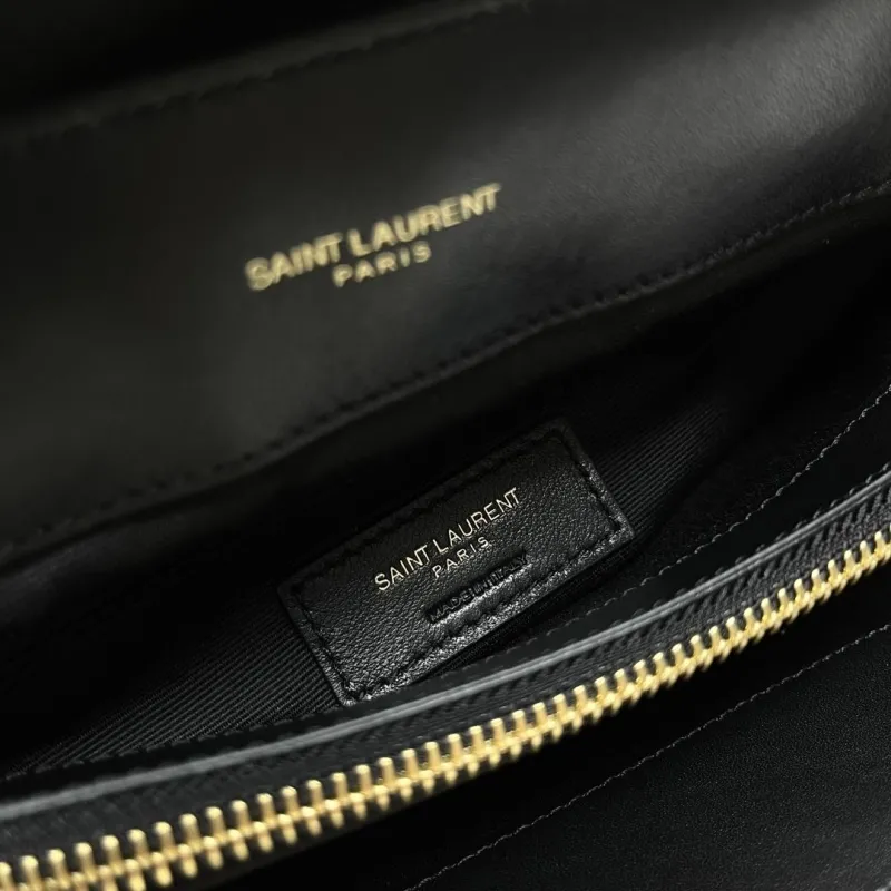YSL Black Top Handle Bag 265 - Image 8