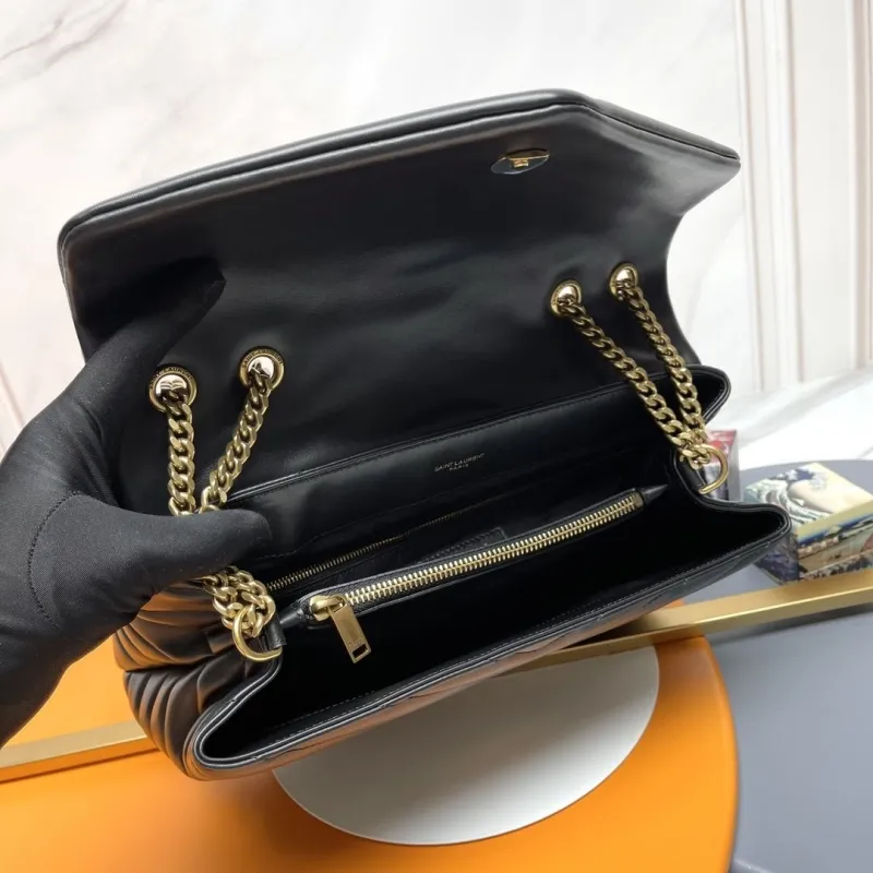 YSL Black Top Handle Bag 265 - Image 9