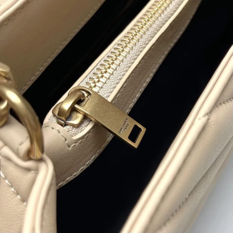 YSL Beige Top Handle Shoulder Bag 267 - Image 8