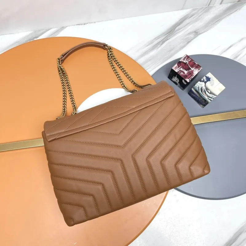 Alternative view of YSL Brown Top Handle Bag 268