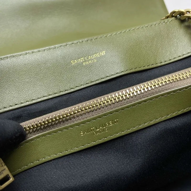 YSL Olive Green Top Handle Bag 270 - Image 8