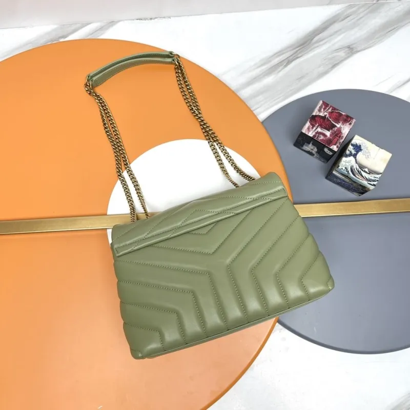 Alternative view of YSL Sage Green Quilted Chain Shoulder Bag 273