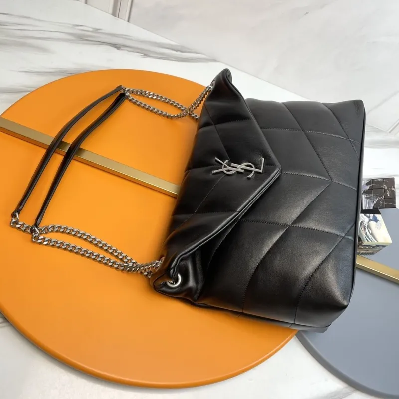 Alternative view of YSL Black Quilted Leather Shoulder Bag 277
