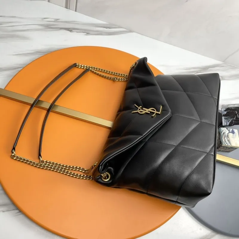 Alternative view of YSL Black Quilted Chain Shoulder Bag 278