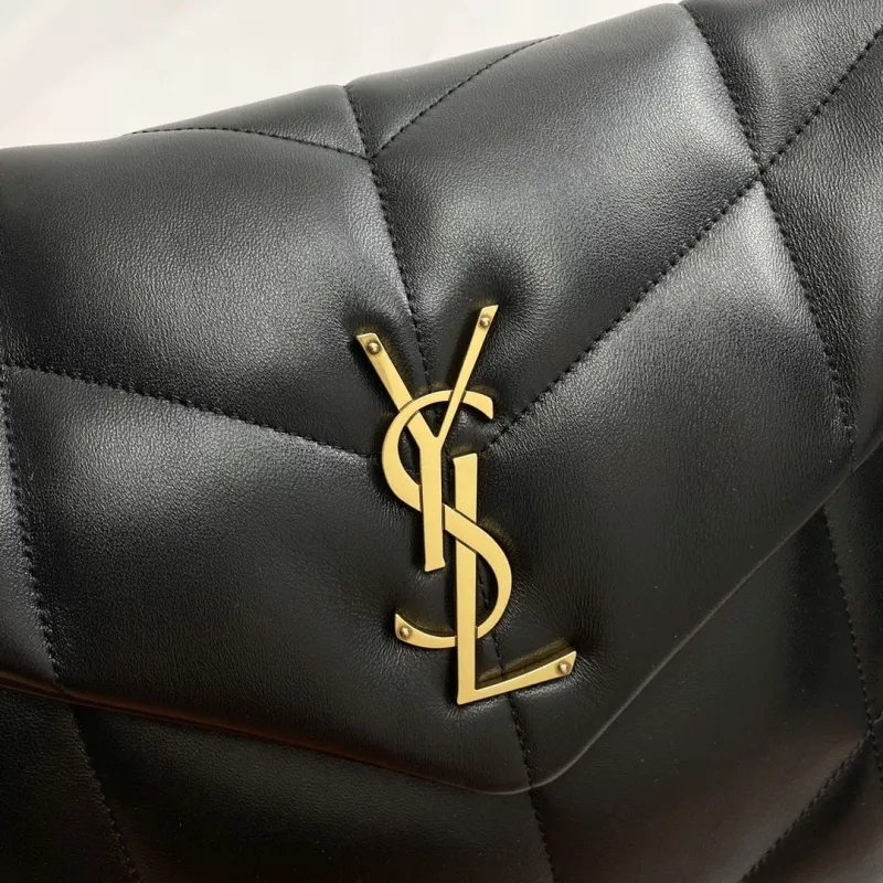 YSL Black Quilted Chain Shoulder Bag 278 - Image 5