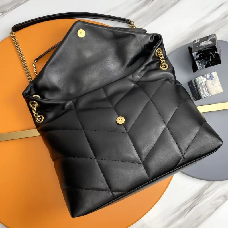 YSL Black Quilted Chain Shoulder Bag 278 - Image 7