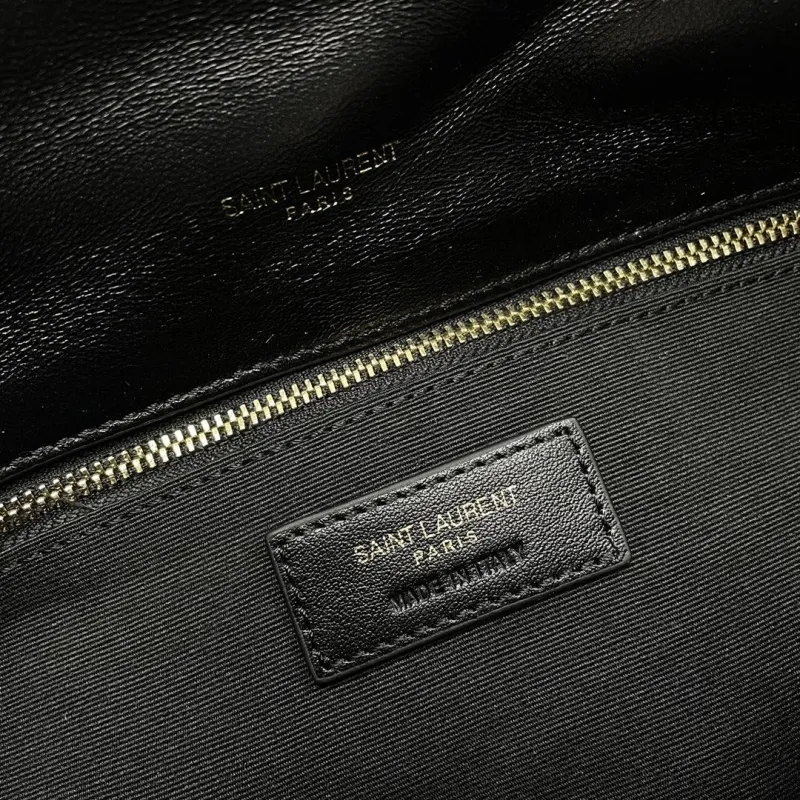 YSL Black Quilted Chain Shoulder Bag 278 - Image 8