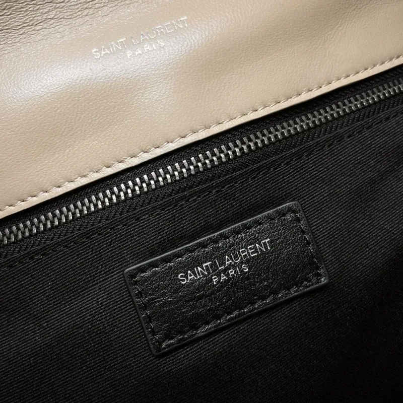 YSL Beige Quilted Chain Shoulder Bag 280 - Image 8