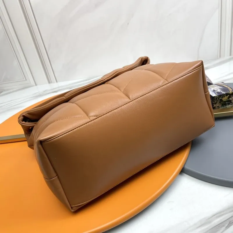 Alternative view of YSL Brown Quilted Leather Shoulder Bag 281