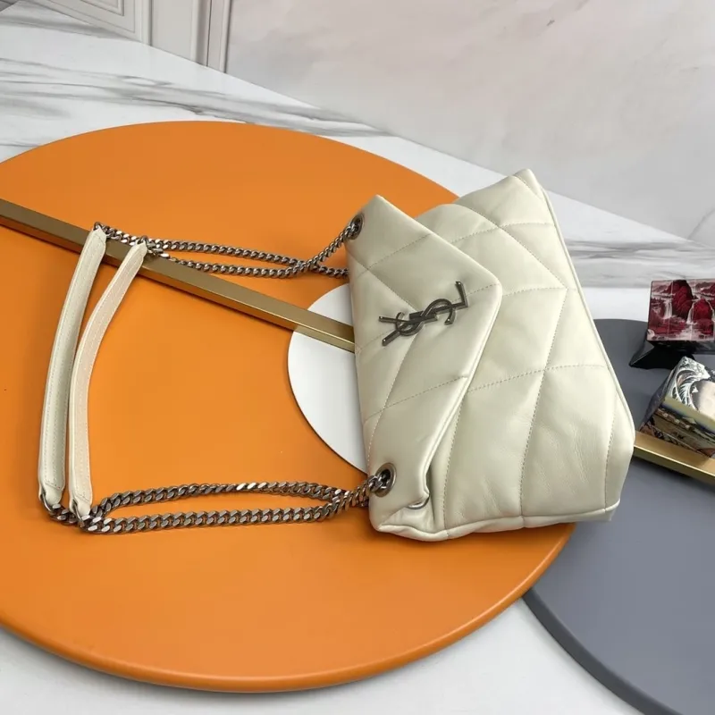 Alternative view of YSL Cream Quilted Chain Shoulder Bag 285