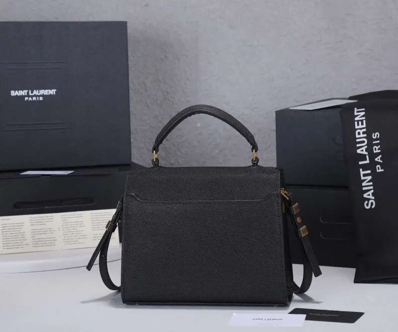 Saint Laurent Black Top Handle Bag 286 - Image 3