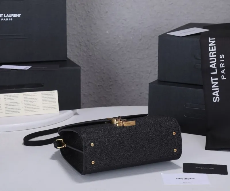 Saint Laurent Black Top Handle Bag 286 - Image 5