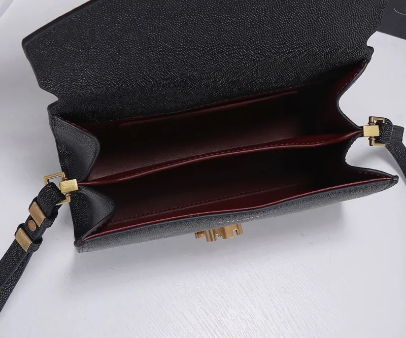 Saint Laurent Black Top Handle Bag 286 - Image 9