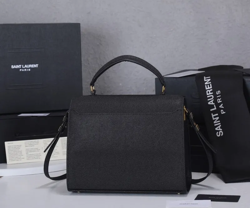 YSL Black Top Handle Bag 289 - Image 3