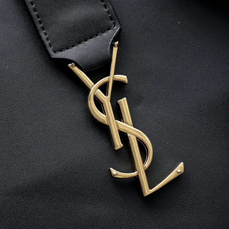 YSL Black Top Handle Tote Bag 292 - Image 5
