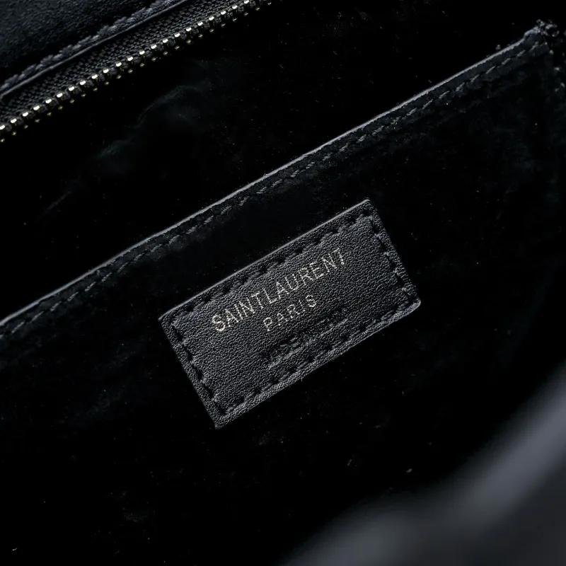 YSL Black Top Handle Tote Bag 292 - Image 7