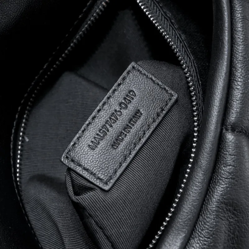 YSL 295 Black Quilted Chain Top Handle Bag - Image 9