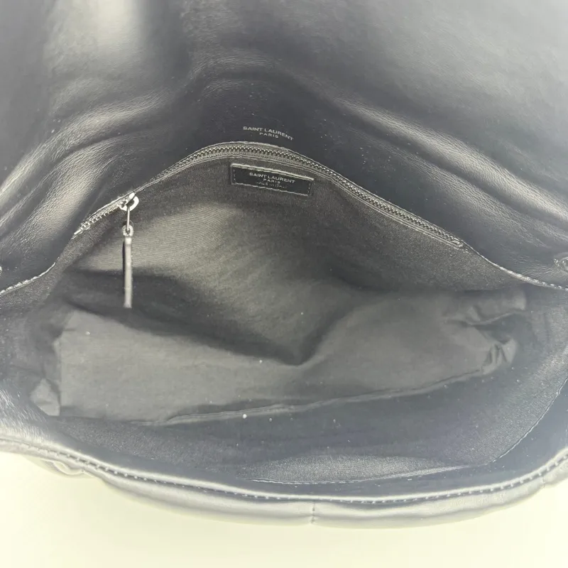 Saint Laurent Black Leather Chain Shoulder Bag 306 - Image 7