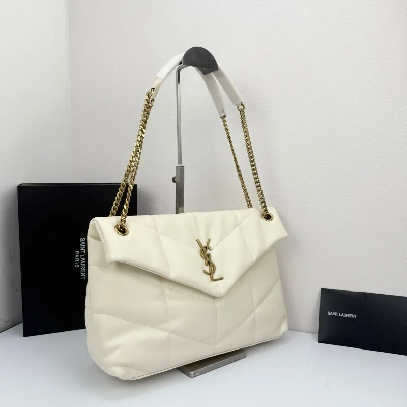Alternative view of YSL White Top Handle Bag 307