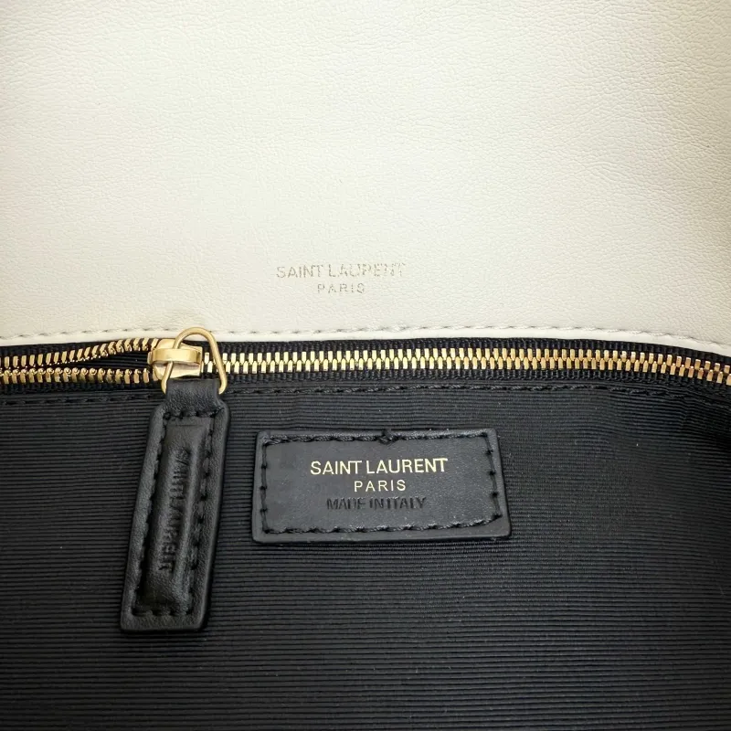 YSL White Top Handle Bag 307 - Image 8