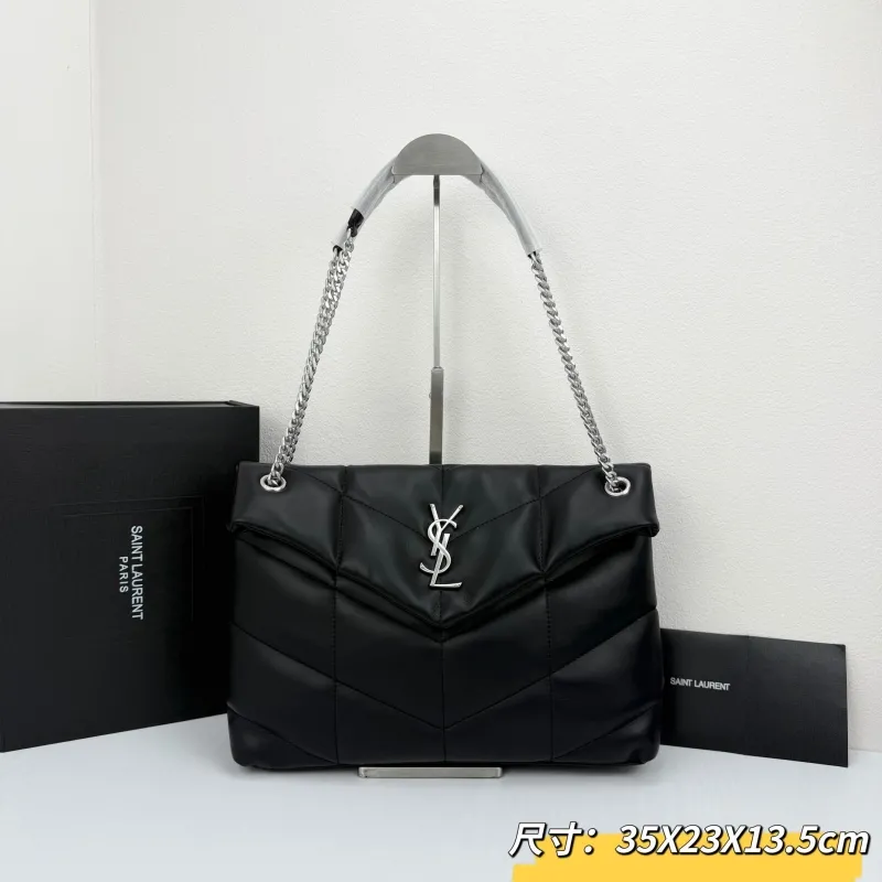 YSL Black Top Handle Bag 308