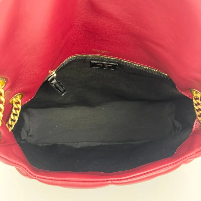 YSL Burgundy Quilted Leather Shoulder Bag 310 - Image 7
