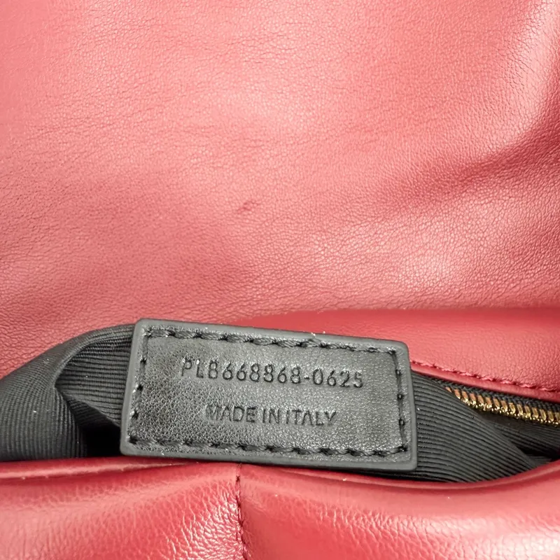YSL Burgundy Quilted Leather Shoulder Bag 310 - Image 9