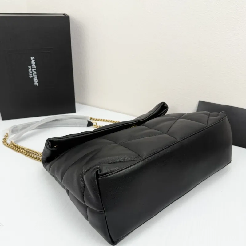 YSL Black Quilted Chain Shoulder Bag 311 - Image 4