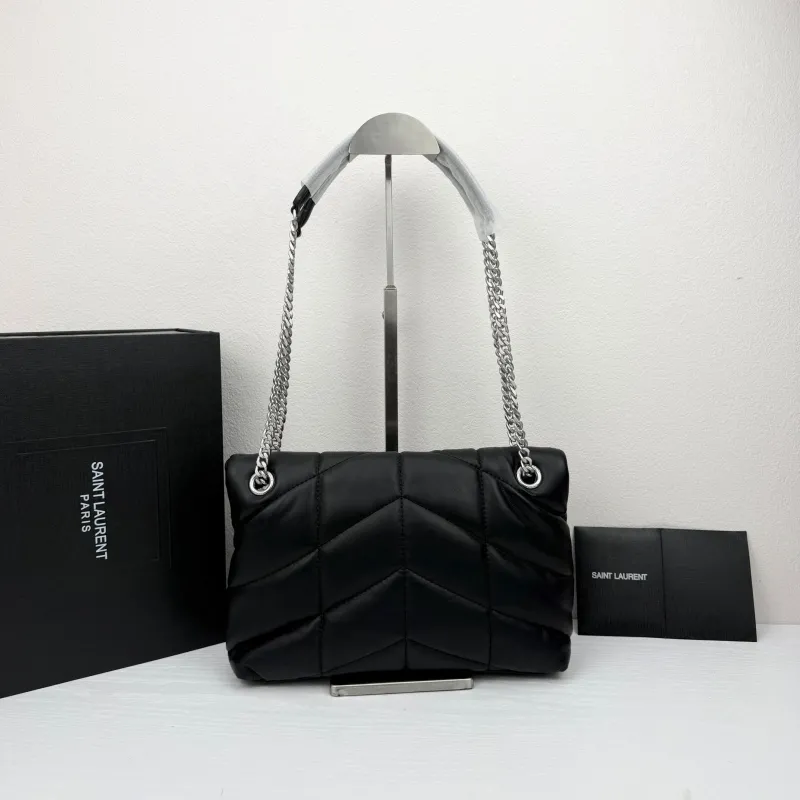 YSL Black 314 Top Handle Shoulder Bag - Image 3