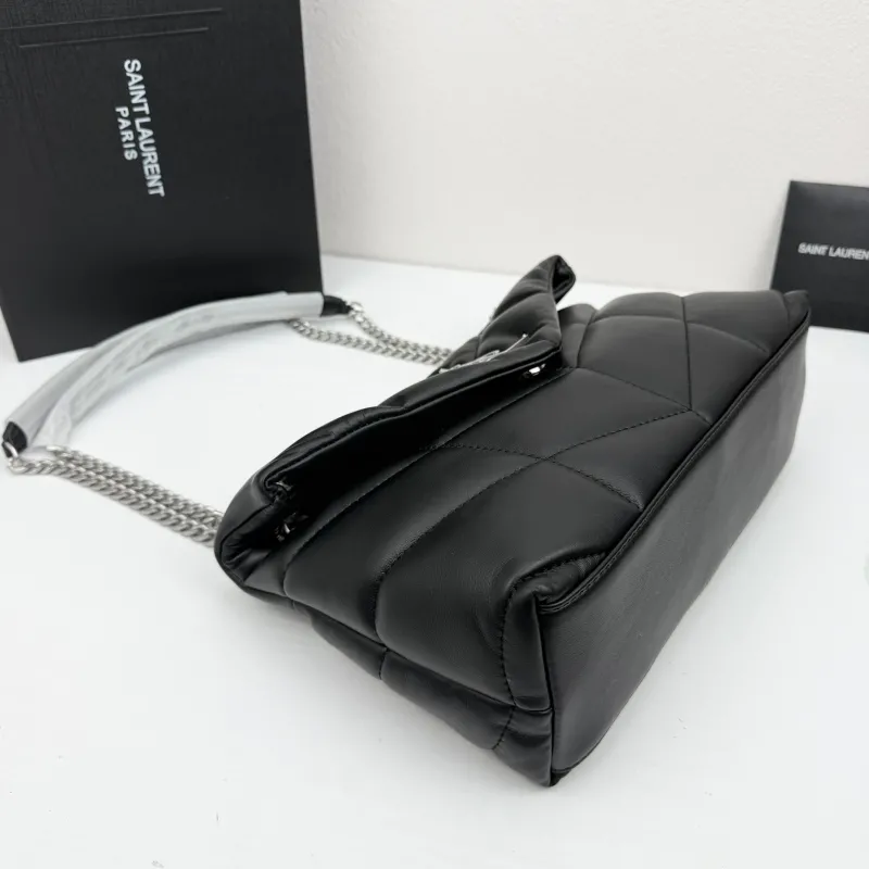 YSL Black 314 Top Handle Shoulder Bag - Image 4