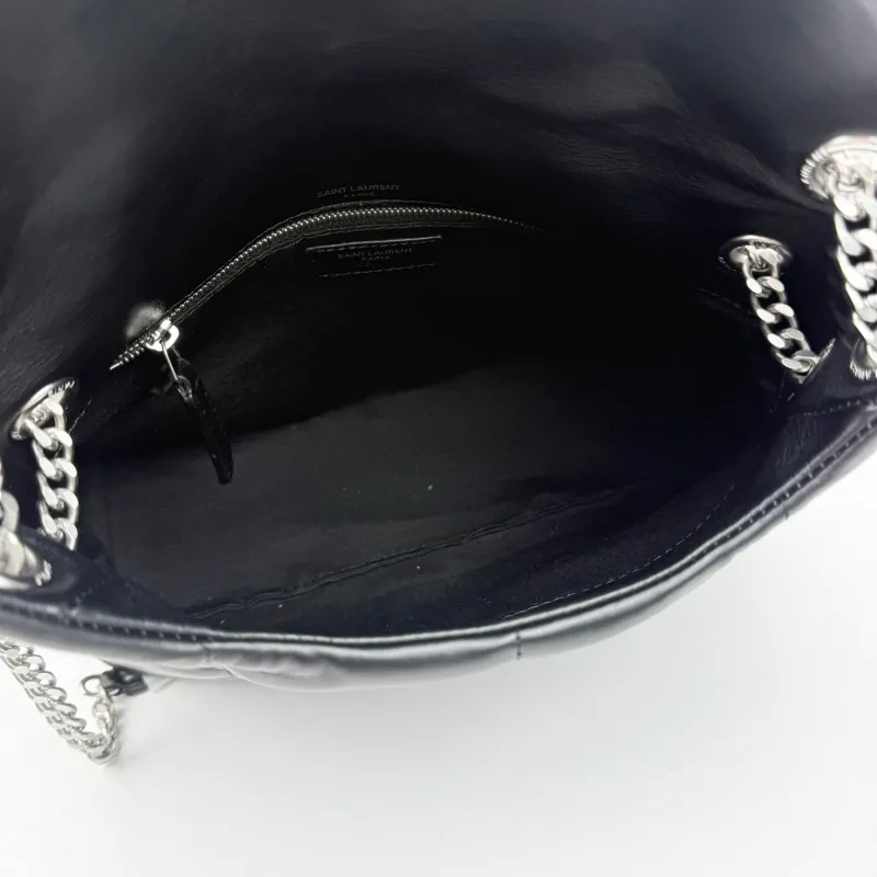 YSL Black 314 Top Handle Shoulder Bag - Image 7