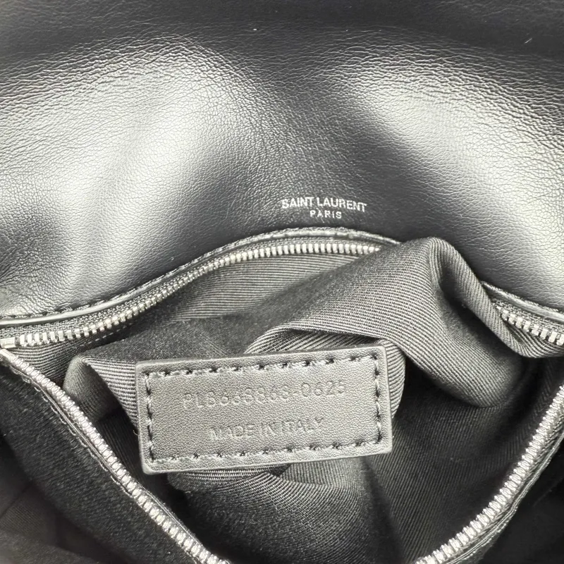 YSL Black 314 Top Handle Shoulder Bag - Image 9