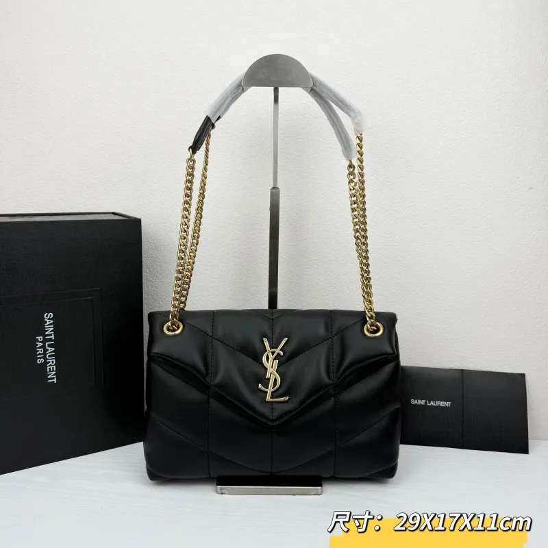 YSL Black Top Handle Bag Model 317