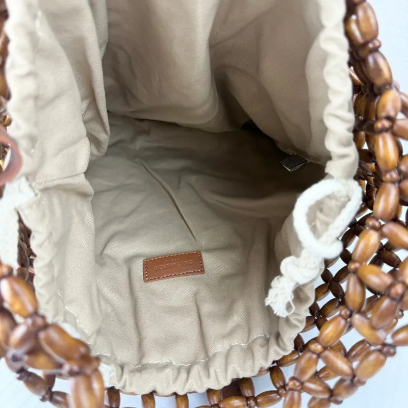 Saint Laurent Brown Beaded Hobo Bag 58932 - Image 6