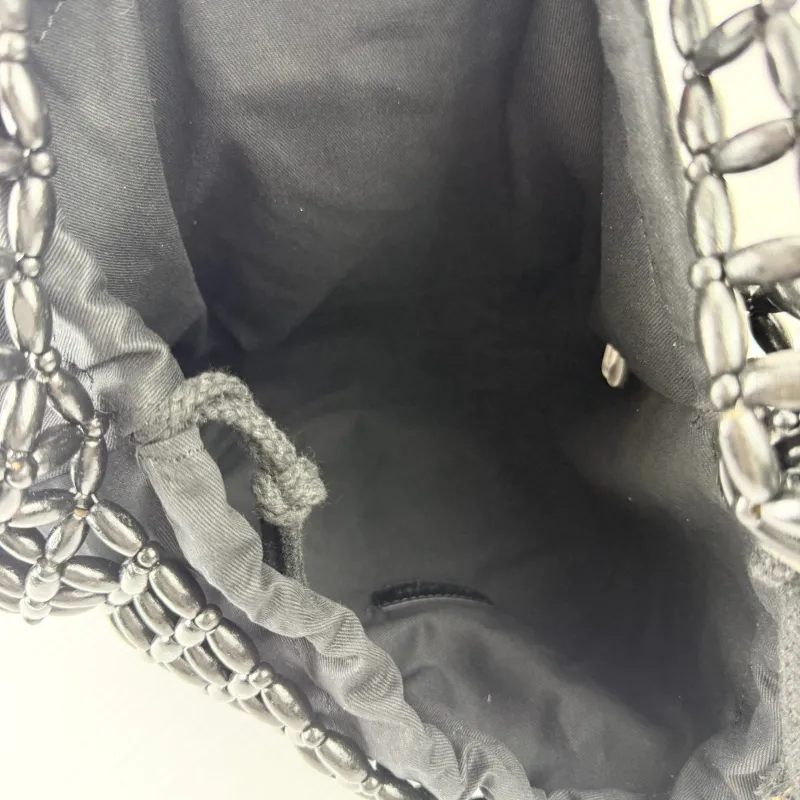 Saint Laurent Black Woven Shoulder Tote Bag 58932 28x35cm - Image 6