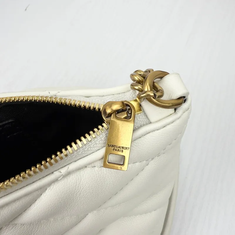 Saint Laurent White Quilted Shoulder Bag 755979 - Image 7