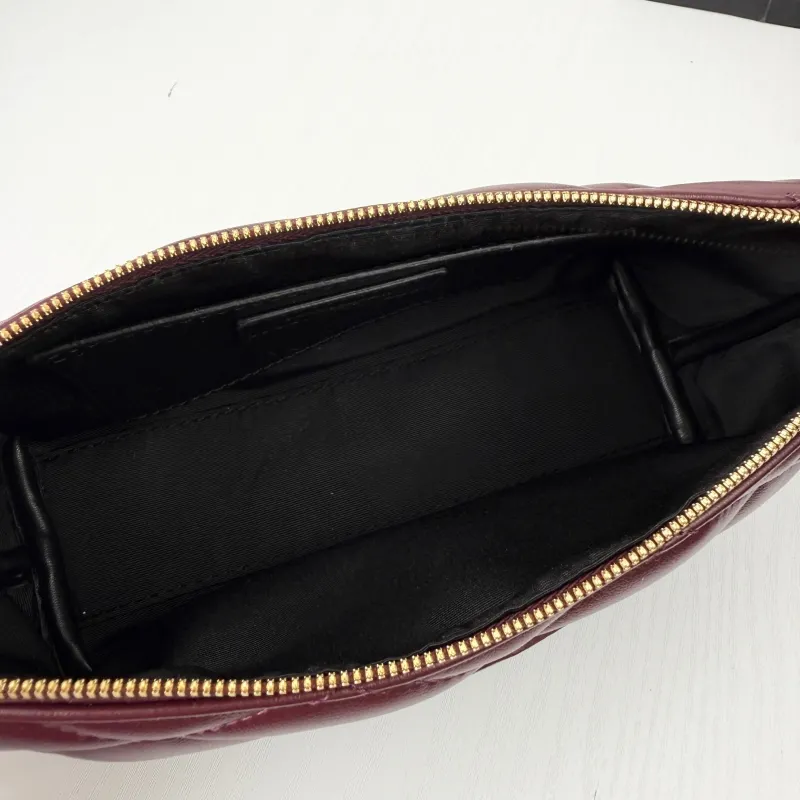 Saint Laurent Burgundy Quilted Shoulder Bag 755979 - Image 8
