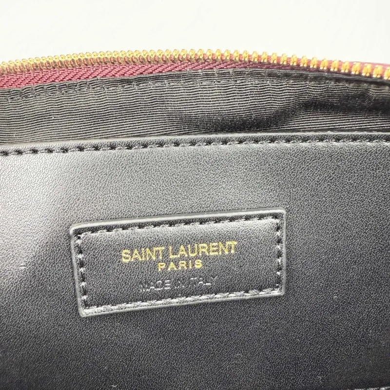 Saint Laurent Burgundy Quilted Shoulder Bag 755979 - Image 9