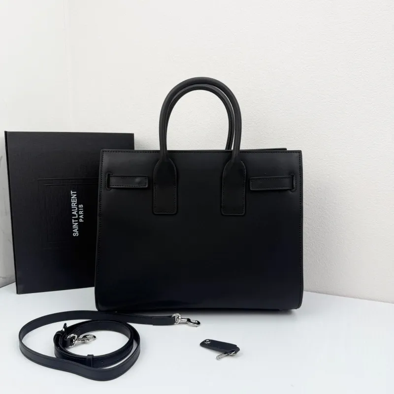 Saint Laurent Black Top Handle Bag 324823 - Image 3