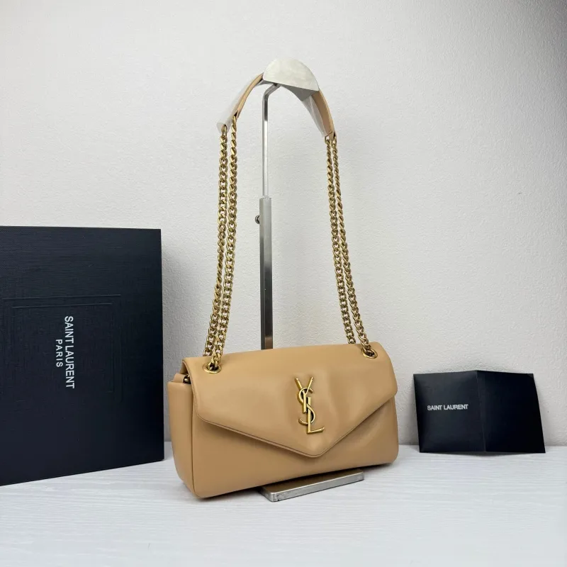 Alternative view of YSL Beige Chain Shoulder Bag 327