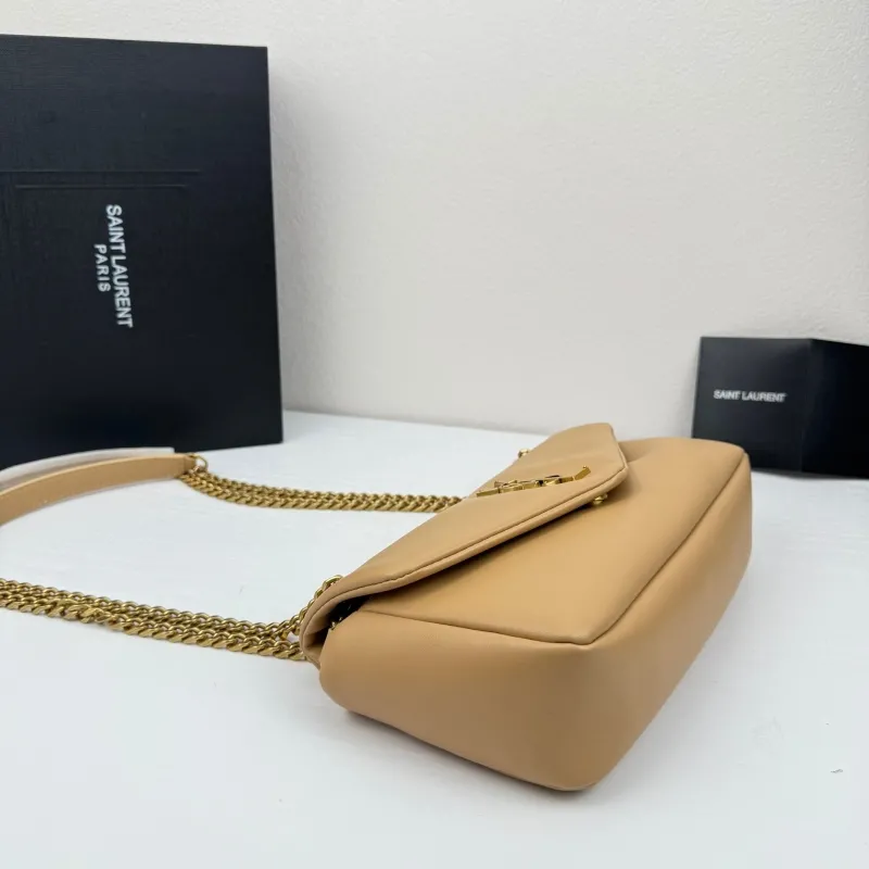 YSL Beige Chain Shoulder Bag 327 - Image 4