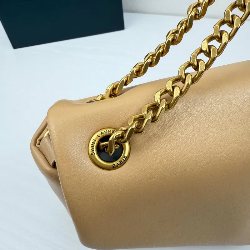 YSL Beige Chain Shoulder Bag 327 - Image 6