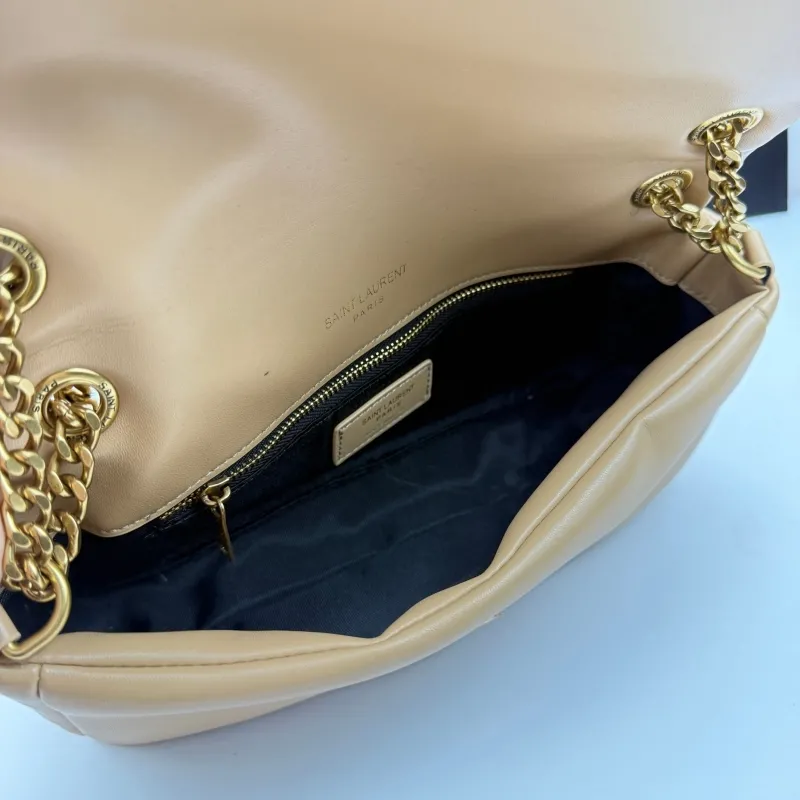 YSL Beige Chain Shoulder Bag 327 - Image 7