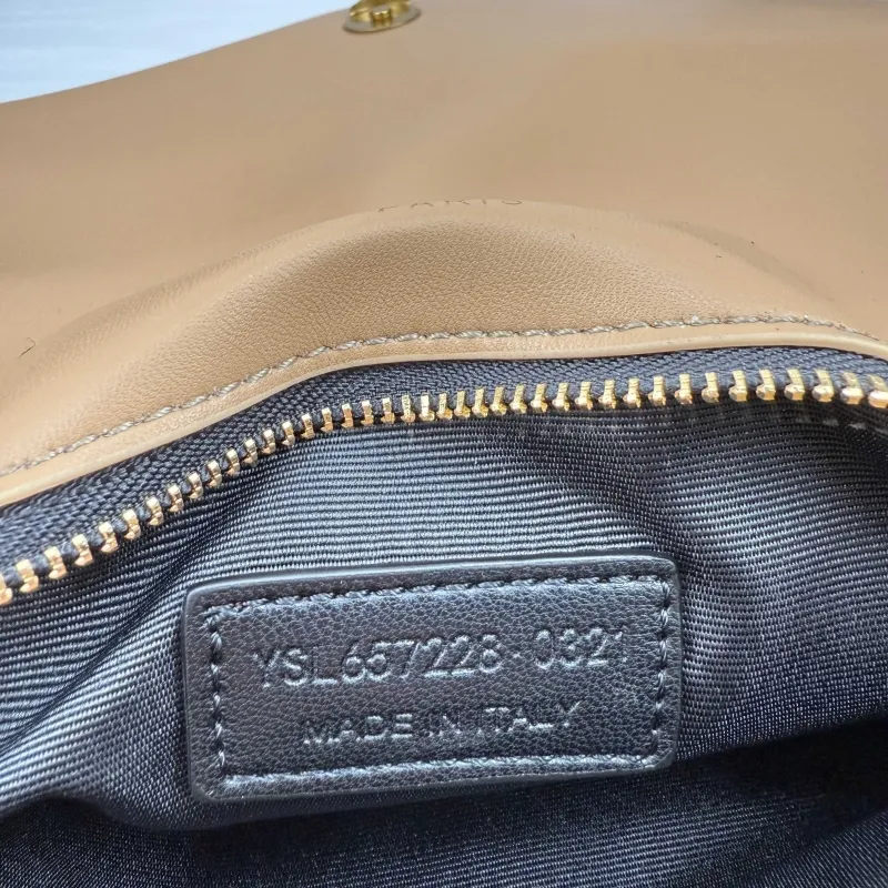YSL Beige Chain Shoulder Bag 327 - Image 9